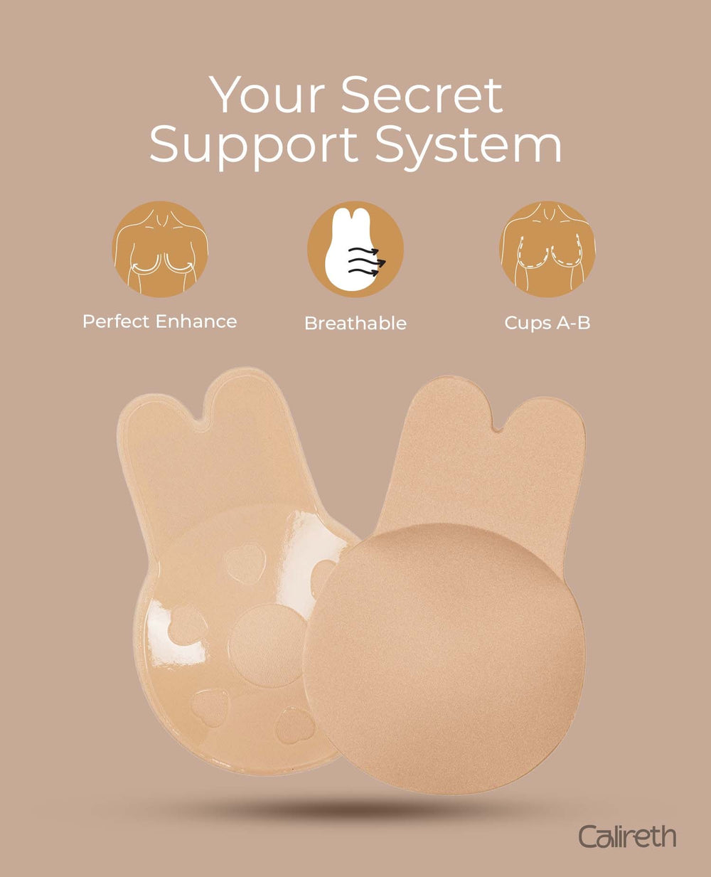 Reusable Breast Lift Cup Rabbit Shaped - Calireth